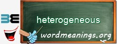 WordMeaning blackboard for heterogeneous